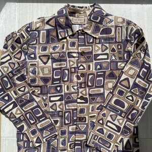 Vintage Geometric Denim Jacket